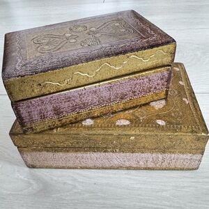 Vintage Florentine Boxes